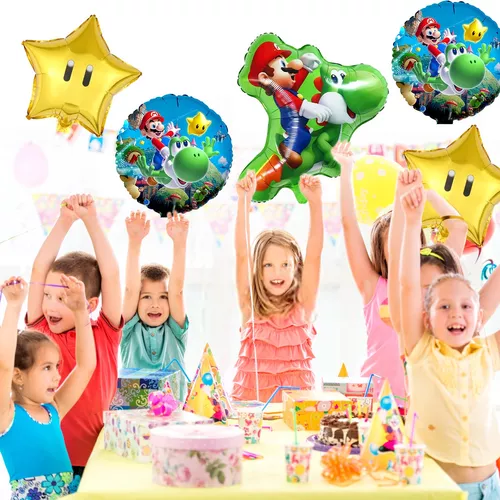 5pzs Globos Para Super Mario Bros Cumpleaños Decoraciones