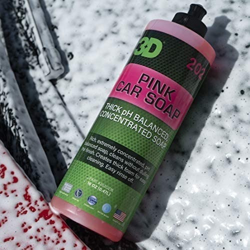 3d Pink Car Soap Shampoo Super Concentrado Alta Espuma 1 Gal