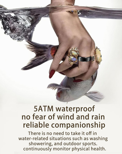 Anillos Inteligentes Para Hombres Monitor De Frecuencia Card