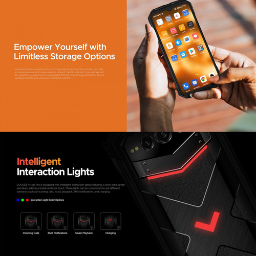 Doogee V Max Pro 22.000 Mah, Gamer, Resistente Y Dual Sim