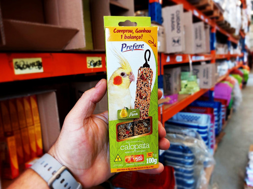 Bastão De Sementes Com Pera Para Calopsitas 100g - Prefere