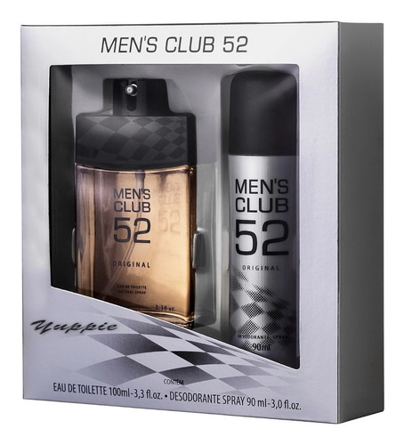 Estojo Men's Club 52 Original Edt 100ml + Desod Spray 90ml