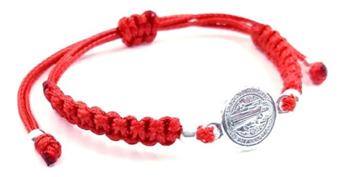 Imagen 7 de 7 de Pulsera San Benito De Plata Para Bebé O Niños.