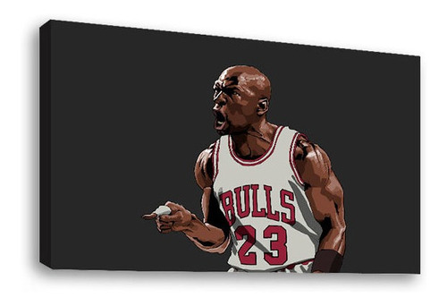 Cuadro Decorativo Canvas Moderno Michael Jordan Ilustración