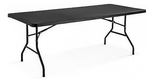 Mesa De Exterior Electrolandia Chile Mesa Plegable Tipo Maleta De Plástico Color Negro A-4 P-2