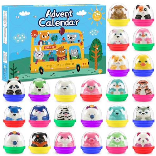 Calendario De Adviento De Juguetes Squishy Christmas, C...