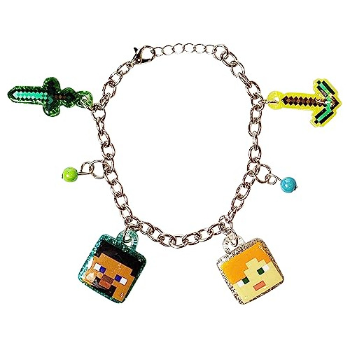 Pulsera De   De 7  Encantos De Metal   Edades 3+