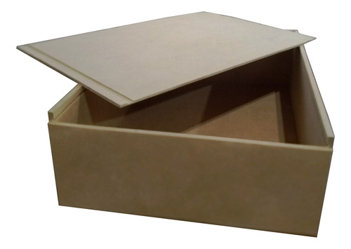 Caja Fibrofacil Porta Vino 35x20x10 Tapa Corrediza X 5 Un