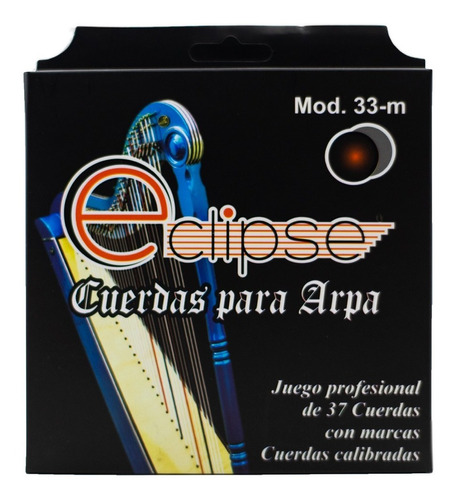 Cuerdas Para Arpa De 36 Bordones Nylon Marca Eclipse