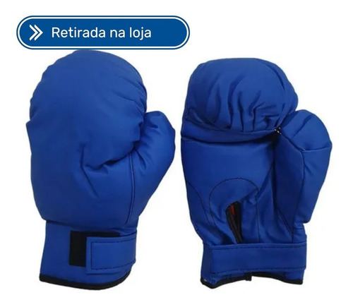 Luva Boxe E Muay Thai Azul Western Lb-220a