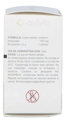 Irbersartan 150 Mg Caja Con 14 Tabletas