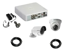 Comprar Kit Dvr Hikivision 4 Ch + 2 Cámaras Full Hd + Cables +fuente