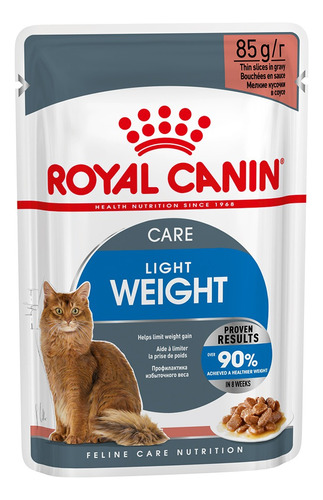 Royal Canin Pouch Gato Light Weight Care Caja X 12 Unidades