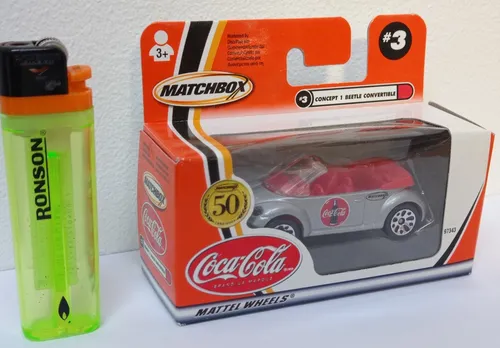 Concept 1 Beetle Convertible Coca Cola 2001 Matchbox Mattel (Usado)