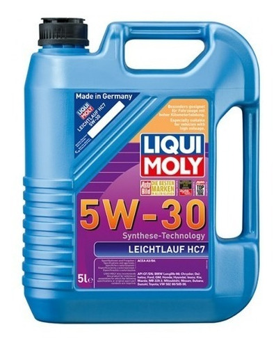 Aceite Liqui Moly 5w30 Sintetico Leichtlauf Hc7 5 Litros 