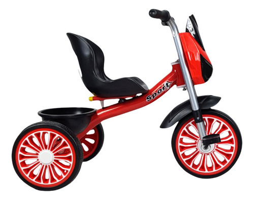 Triciclo Para Niños Diseño Mazinger Con Luz Y Sonido Color Rojo