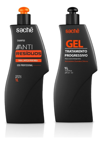 Kit Gel Progressivo Fresh Sachê + Shampoo Anti Resíduos