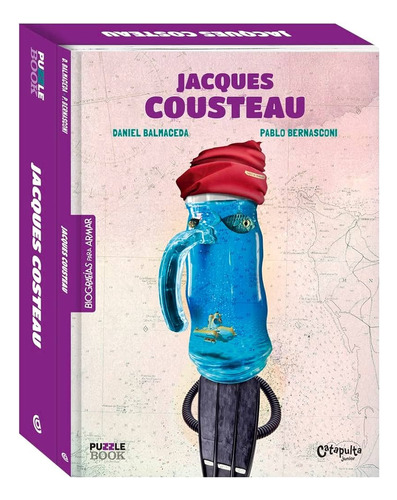 Jacques Cousteau - Libro + Rompecabezas . Catapulta *biogr*