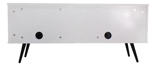 Mueble Para Tv Decomobil Credenza Con Pasacables Color Blanco Absoluto