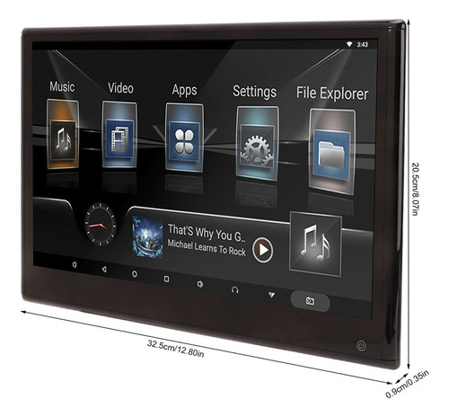 Monitor Para Reposacabezas De Coche, Parte Trasera Universal