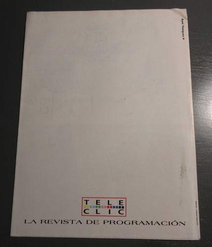 Revista Tele Clic Poster Programacion Semanal 1994