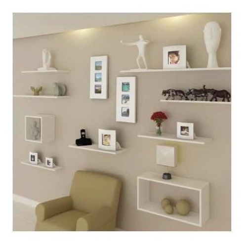 Imagen 4 de 5 de Estante Repisa Flotante 60x25 Cm Oferta Mensula Invisible