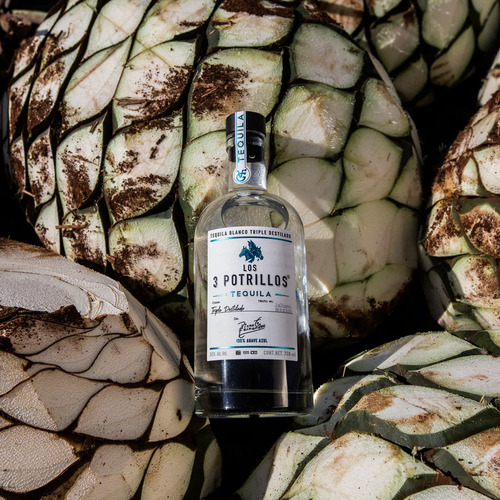 Pack De 12 Tequila Los 3 Potrillos Blanco Triple Destilado 7