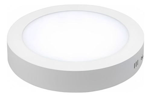 Lampara Panel Led Redondo Sobreponer 18w Luz Blanca 6500k