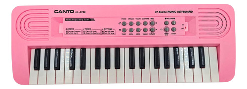 Mini Teclado Electrónico Con 37 Teclas Y Micrófono Infantil