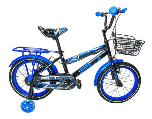 Bicicleta Rin 16 Plt Rockstar Para Niños