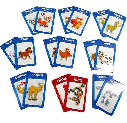 Jogo De Cartas Multicoloridas - Mico E Memória - 4+ Anos
