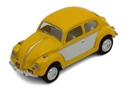 Vocho Vw  Diecast Esc1:64 Fricción 1967 Bicoloramarillo-blan