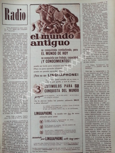 Cartel Antiguo El Metodo Linguaphone 1959
