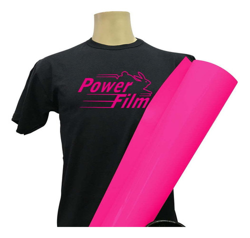 Power Film Premium - Bobina 50cmx1m - Rosa Cor Rosa-chiclete