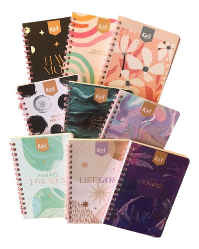 Cuaderno Kiut Forma Francesa 100 Hojas Doble Espiral