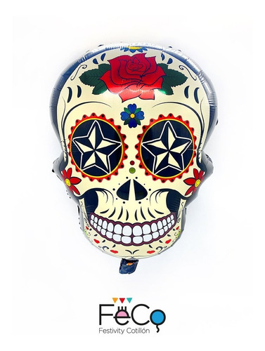 Imagen 5 de 9 de Pack Cotillón Fiesta Mexicana Calacas-catrinas Deco - Mesa