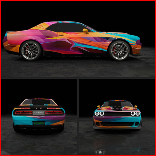 20 Metros Vinil Wrap Automotriz Hiperelástico Colorido