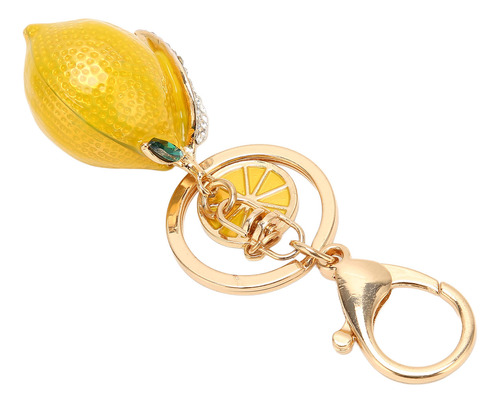 Llavero Pequeño Con Forma De Limón, Metal Fuerte, Pequeño Di