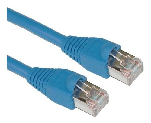 Offex Blindado Cat5e Azul Cable De Ethernet Snaglessmoldeado