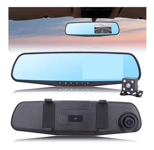 Frontal Cámara De Auto Espejo Retrovisor + Cámara Retroceso