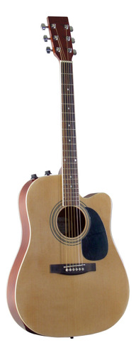 Johnson Jg-650-tn Thinbody Guitarra Acústica Con Pickup, N.