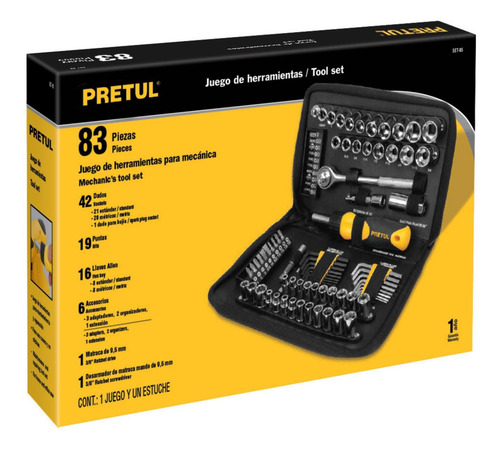 Juego Herramientas Mecanica 85 Pz Pretul 22984