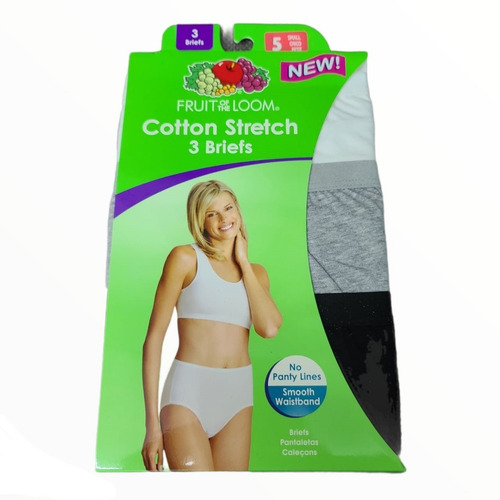 Pantaletas Fruit The Loom Briefs Algodón 3 Pack