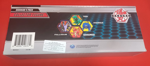 Bakugan Figuras Collector 4 Pack Spin Master Dragonoid (Usado)