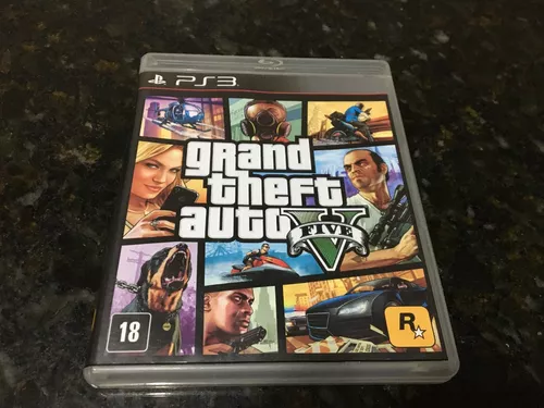 Jogo de PS3 GTA V em perfeito estado de conservação com mapa