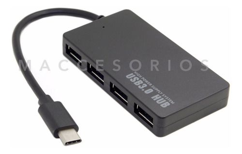 Imagen 5 de 10 de Hub Usb C Thunderbolt 3 A 4 Puertos Usb 3.0 Mac Win Lin