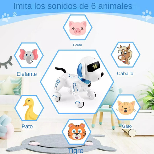 Perro Robot De Control Remoto Inteligente Para Niños