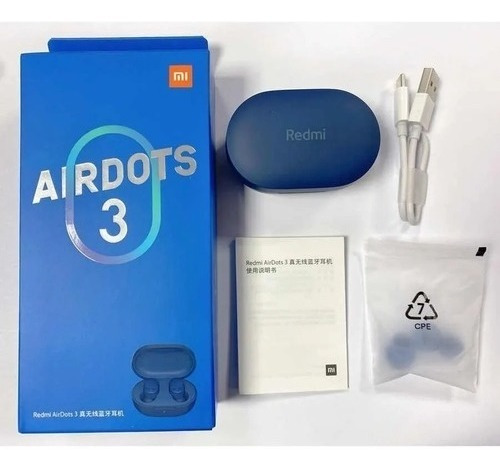 Fone De Ouvido Xiaomi Airdots 3 Original Azul  - Air Dots 3