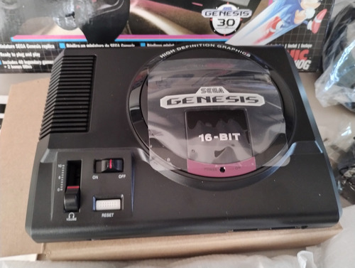 Sega Genesis Mini Mega Drive Completo Original 2 Controles Preto