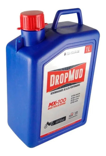 Imagem 2 de 5 de Shampoo Desengraxante Drop Mud Mx-100 Lava Fácil 1 Litro